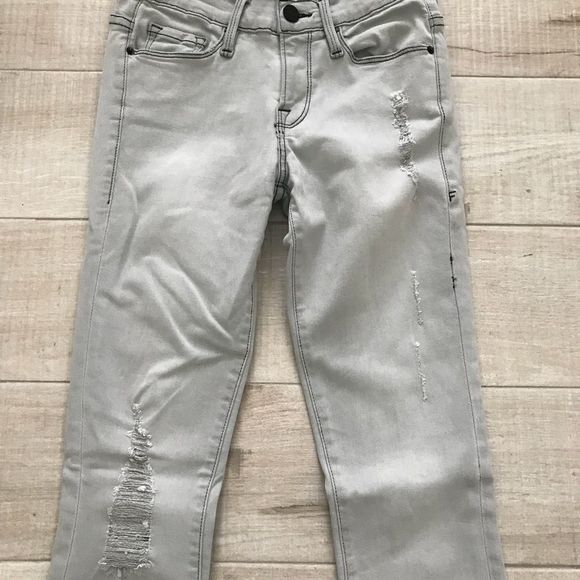 Frame Skinny Jeans Sz 24 Gray Distressed Jeans - Picture 2 of 8